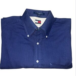 Tommy Hilfiger Men's Blue Casual Button Down Shirt